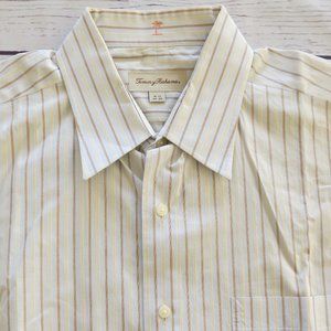 Tommy Bahama Multicolor Striped 100% Cotton Long Sleeve Shirt - Size 16.5-34/35